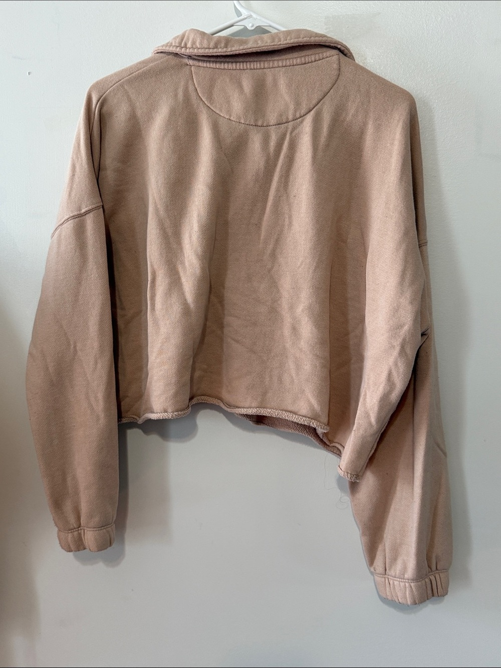 Aerie Cropped Collared Pullover Sweatshirt - Picture 5 of 5
